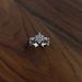 S Pure Silver Iris Cross Diamond Opening Ring, Fashionable, Simple, High-end, Niche Design, Light Luxury, Versatile_ipsvogv.com