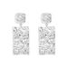 E10065 Jewelry Alloy Folded Elegance Simple Creative Geometric Texture Earrings_ipsvogv.com