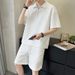 Men's Clothing Ice silk sports suit men summer light luxury men's clothing brand loose short sleeved Polo shirt half zipper_ipsvogv.com