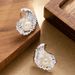 French Fashion, Exquisite Small Fragrance, Irregular Metal Shell, Pearl Earrings, Women's High-end Feeling, Light Luxury_ipsvogv.com