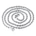 1 Piece Stainless Steel For Men Women Braided Rope Chain Choker Necklace Gold Color Neck Metal Fashion Jewelry_ipsvogv.com