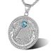 New Titanium Steel/Stainless Steel Eye Of Providence Diamond-Studded Pendant_ipsvogv.com