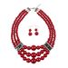 Creative multi-layer pearl with diamond inlaid necklace accessories collar_ipsvogv.com