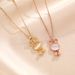 Korean Fashion New Cartoon Cat Eye Stone Rabbit Necklace, Female Niche Design, Titanium Steel Lock Bone Chain Jewelry_ipsvogv.com