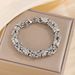 Titanium Woven Pattern Stainless Steel Bracelet Stylish Men's Simple Fashion Accessories_ipsvogv.com