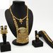 Dubai gold-plated bridal jewelry set Nigerian necklace earrings ring bracelet four-piece set in stock_ipsvogv.com