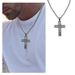Cross necklace high end accessories titanium steel jewelry pendant hip hop versatile men and women necklace_ipsvogv.com