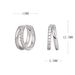 S Pure Silver High-end Feel, Double Ring With Colorful Diamond Earrings, Fashionable, Personalized And Generous Earrings_ipsvogv.com