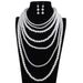 Simple bright plastic pearl women's necklace long multi-layer sweater chain jewelry_ipsvogv.com
