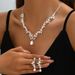 Professional Pearl Earrings, Necklace, Bracelet, Three Piece For Women's Jewelry Set_ipsvogv.com