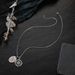 Personalized Fashion English Lettering Oval Compass Pendant Sisters Necklace_ipsvogv.com