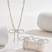 Women’s Jewelry Set Fashion Super Flash Claw Chain Full Diamond Bow Necklace Exaggerated Accessories Female Trendy Banquet Bridal Jewelry_ipsvogv.com
