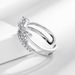 Korean Style Exquisite Micro Inlaid Zirconia Double Layered Open For Women With A High-end Feel, Light Luxury, Niche_ipsvogv.com
