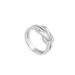 Unisex Jewelry Fashion series V gold semi diamond zircon ring_ipsvogv.com
