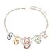 Fashion necklace earring set with irregular diamond inlay, long necklace, women's personalized earrings_ipsvogv.com