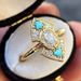 Sanjieins New Handjewelry Nepalese Handmade Oil Drop Gold Ring Ethnic Style Jewelry_ipsvogv.com