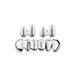 Unisex Jewelry Fashion Cosplay popular tooth ornaments upper and lower teeth set smooth braces trendy men's all match hip hop accessoriesHIPHOP tooth_ipsvogv.com
