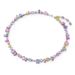 Rainbow Color Streamer Candy Necklace Female Lock Element Crystal Bone Chain_ipsvogv.com