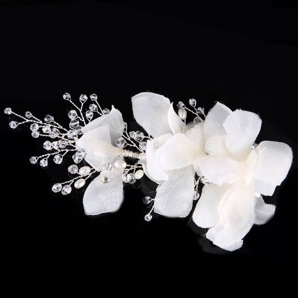 Women’s Jewelry Set Fashion Bridal Handmade Crystal Flower Headdress Wedding Dress Hairpin Bridal Hair Accessories_ipsvogv.com