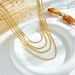 European and American fashion personality punk hip-hop retro simple versatile titanium steel metal twist chain multi-layered necklace_ipsvogv.com