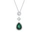 Emerald Gemstone Element Green Crystal Clavicle Necklace Female_ipsvogv.com