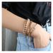 Simple Round Bead Gold Knotted Bracelet Personality Ins Style Multi Layer Bracelet_ipsvogv.com