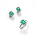 S925 Silver Ring Female Cultivated Emerald Retro Light Luxury Finger Ring Noble_ipsvogv.com