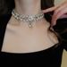 Necklace Baroque Pearl Women' Exaggerated Heavy Duty ! Zircon Evening Dre Birthday Bridal Sweater Neck Chain Women'_ipsvogv.com