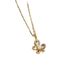 Korean version minimalist flower necklace for women with a high-end sense of fashion, gold flower pearl pendant,_ipsvogv.com