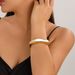 Exaggerated Alloy Smooth Open Niche High-end Fashion Simple Silver Bracelet_ipsvogv.com