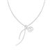 S Pure Silver Ribbon Bow Necklace For Women Korean INS High-End Niche Design New Snake Bone Clavicle Chain_ipsvogv.com