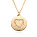 Unisex Micro Inlaid Zircon Simple Light Luxury High End Round Love Heart Pendant Necklace_ipsvogv.com