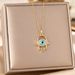 Titanium Steel Necklace, Female Demon's Eye, Fashionable Design, Niche Pendant, Temperament, Collarbone Chain Accessory_ipsvogv.com