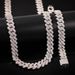 Men's zircon inlaid fashionable and personalized gold-plated necklace jewelry_ipsvogv.com