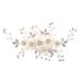 Elegant Floral Pearl Hair Comb For Women - Vintage Bridal Hair Accessory With Handcrafted Details, Perfect For Weddings And Special Occasions_ipsvogv.com