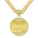 Hip Hop Men's Jewelry New Arrival Diamond-Encrusted Last Supper Pendant Cuban Chain_ipsvogv.com