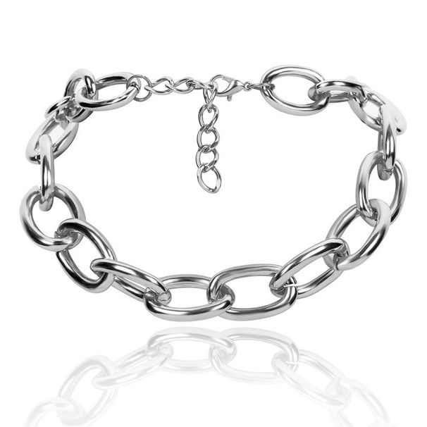 Jewelry Minimalist Punk Hip-hop Mix Match For Men And Women Exaggerated Handmade Aluminum Chain Necklace_ipsvogv.com