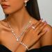 Women’s Jewelry Set Fashion Wedding Fashion Hot Selling Jewelry Set Temperament Gold And Silver Diamond Necklace Bracelet Earrings Ring Five Piece Set_ipsvogv.com