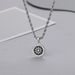 Gold Round Ancient Coin Inlaid Necklace For Men And Women, High End And Versatile Sweater Chain, Waterproof And Sweat Proof, No Fading_ipsvogv.com