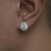 Ins Hip Hop New Round Zircon Earrings Fashionable And Simple Diamond Studded Men's Earrings_ipsvogv.com
