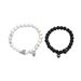 Fashionable OL style pure handmade woven for couples, personalized natural stone crown magnetic design bracelet_ipsvogv.com