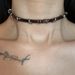 Punk Leather Choker Necklace Sweet Hot Girl Personality Necklace Light Luxury Niche Dark Cold Style Clavicle Necklace Female_ipsvogv.com