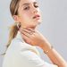Niche design open bracelet jewelry high end geometric smooth double piece inlaid pearl bracelet_ipsvogv.com