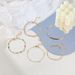 New Combination Fashionable And Personalized Colorful Beaded Open Bracelet Set Of 5_ipsvogv.com