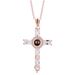 Hot Selling Creative Cross With New Diamond Pendant And Miniature Projection Necklace_ipsvogv.com