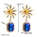 New Geometric Flower Fashionable Daisy Diamond Set Pearl Long Versatile Style Outdoor Earrings_ipsvogv.com