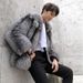 Men's clothing Autumn-winter fur men's coat Fashion casual silver fox fur coat thickened to keep warm_ipsvogv.com