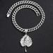 New Creative Leaf Alloy Hip Hop Trendy Fashion Men's Pendant Necklace_ipsvogv.com