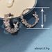 Cao Shi Butterfly Full Diamond Fashion Earrings For Women Elegant Sweet Charm Accessories European And Korean_ipsvogv.com