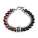 Titanium Steel Men's Tide Premium Feeling Frosted Bracelet 1pc Niche Tiger Eye Stone Men's Jewelry Bracelet_ipsvogv.com